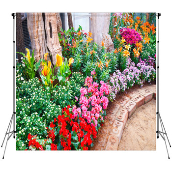Way In The Garden Fleece Backdrop