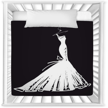 Wedding Dress Baby Crib Comforter