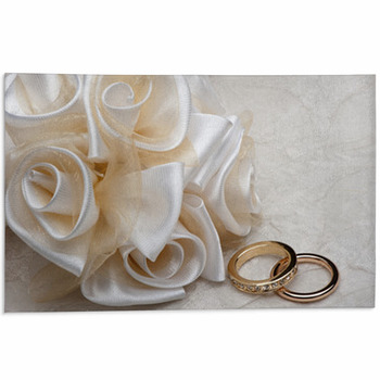 Wedding Favors And Ring Area Rug