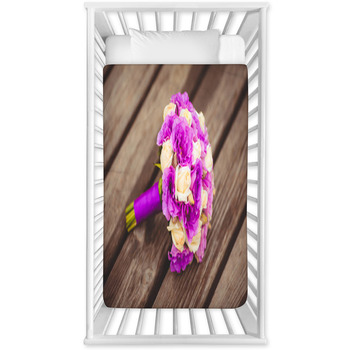 Wedding Flowers Bouquet Of Bride Baby Crib Comforter