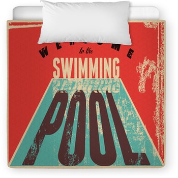 Welcome To The Swimming Pool Swimming  Toddler Comforter
