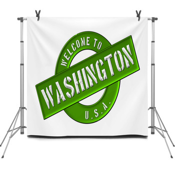 Welcome To Washington Fleece Backdrop