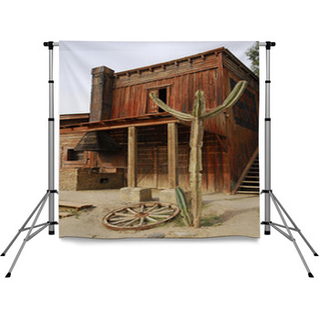 Western 10 Pole Pocket Backdrop
