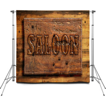 Western Saloon Custom Size Backdrop