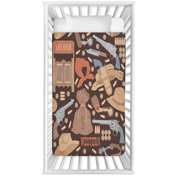 Western Seamless Pattern Baby Crib Comforter