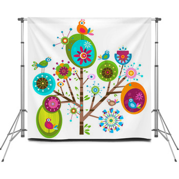 Whimsy Tree Custom Size Backdrop