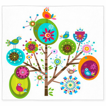 Whimsy Tree Custom Size Floor Mat