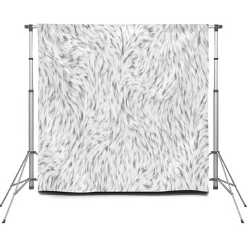 White Fleece Animal Skin Custom Size Backdrop