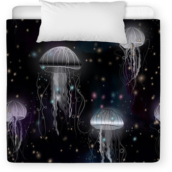 White Jellyfish Light Background Toddler Comforter