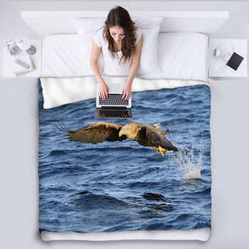 White-tailed Eagle (Haliaeetus Albicilla)  Fleece Blanket