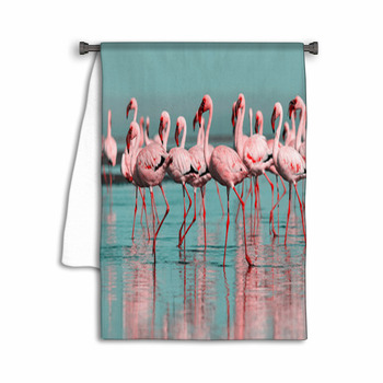 Wild African Birds Group Birds Of Pink African Towel
