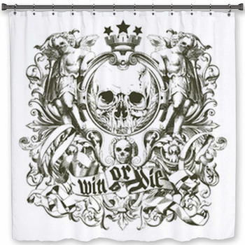 Win Or Die Custom Size Shower Curtain