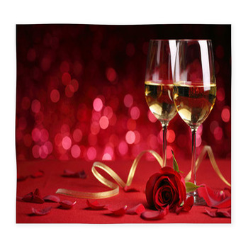 Wine And Rose Custom Size Floor Mat