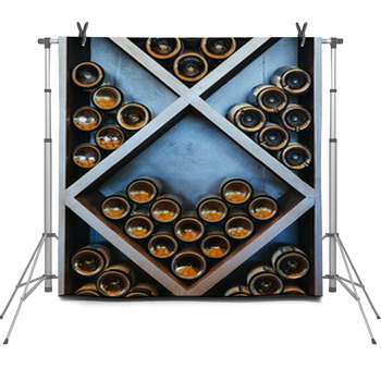 Wine Rack Fleece Backdrop