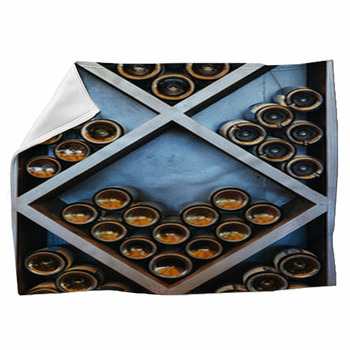Wine Rack Fleece Blanket