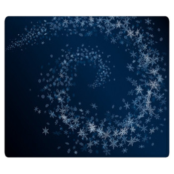 Winter Abstract Snowflakes Card. Area Rug