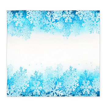 Winter Background With Blue Custom Size Floor Mat