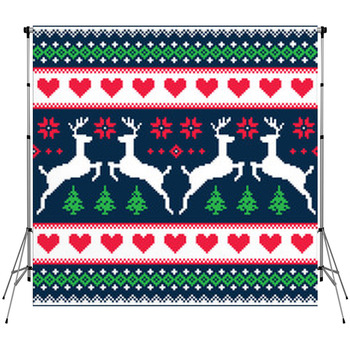 Winter Christmas Seamless Custom Size Backdrop