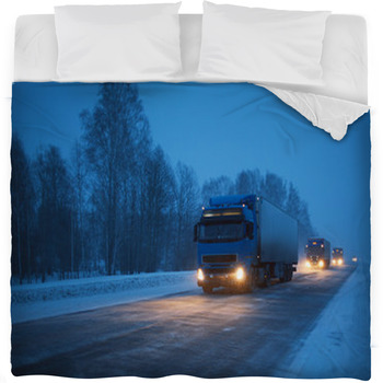 Winter Freight Fleece Bed Blanket