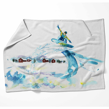 Winter Holiday Fleece Blanket