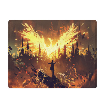 Wizard Summoning The Phoenix From Hell Digital Bath Mat