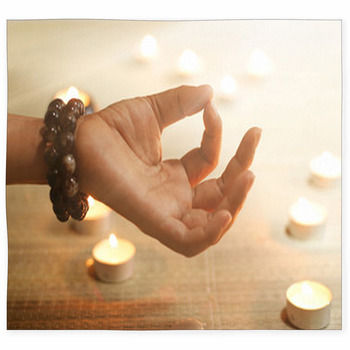 Woman Hand Practicing Yoga And Custom Size Floor Mat