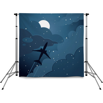 Wonderful Night Landscape Square Pole Pocket Backdrop