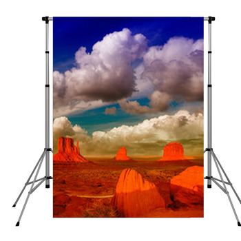 Wonderful View Of Famous Buttes Of  Pole Pocket Backdrop