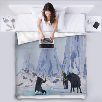 Woolly Mammoth Fleece Blanket