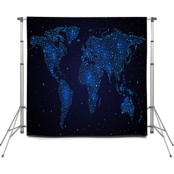 World In Sky Custom Size Backdrop