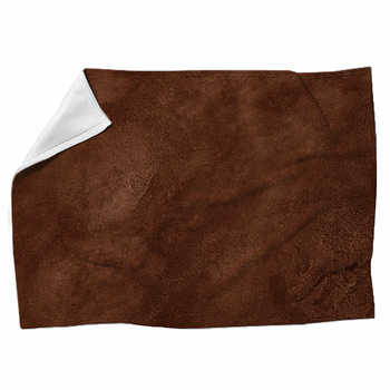 Worn Brown Marble Or Cracked Concrete Fleece Blanket