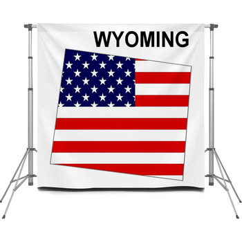 Wyoming Usa Custom Size Backdrop