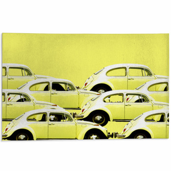 Yellow Bugs Area Rug