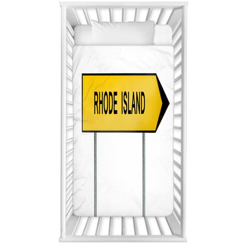 Yellow Street Concept Sign Rhode Baby Crib Comforter