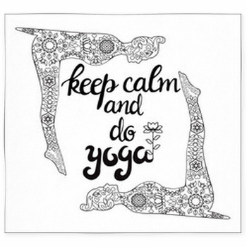 Yoga And Meditation Concept Custom Size Floor Mat