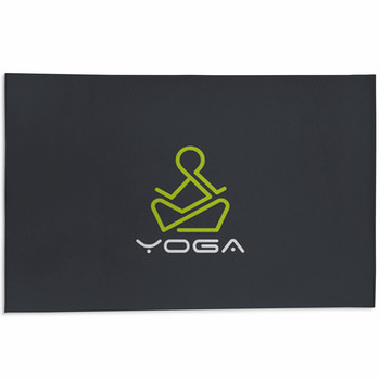 Yoga Logo Vector Linear Man Sitting Lotus Pose Area Rug