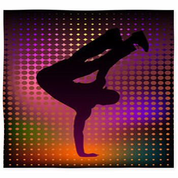 Young Breakdancer Custom Size Floor Mat