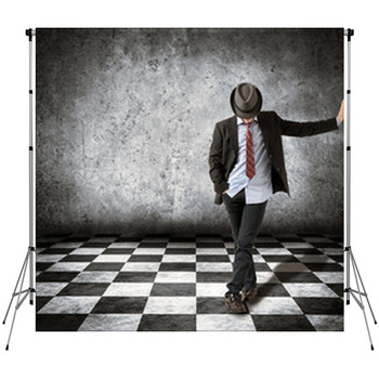 Young Man In The Room Custom Size Backdrop