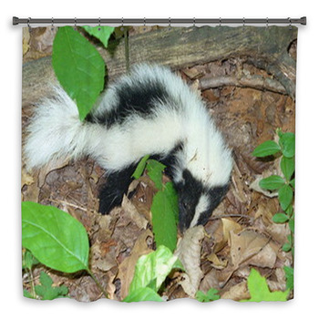 Young Skunk Custom Size Shower Curtain
