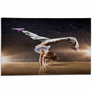 Young Woman Dancer Area Rug