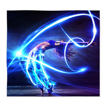 Young Woman Dancer Custom Size Floor Mat