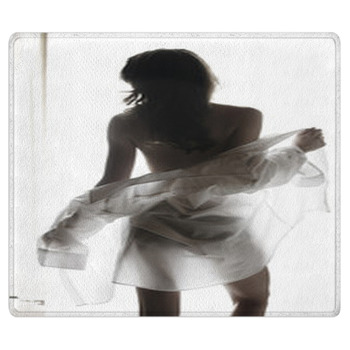 Young Woman Undressing Area Rug