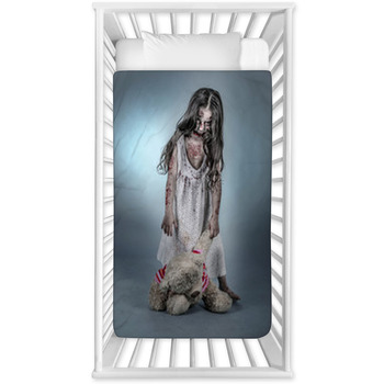 Zombie Girl Baby Crib Comforter