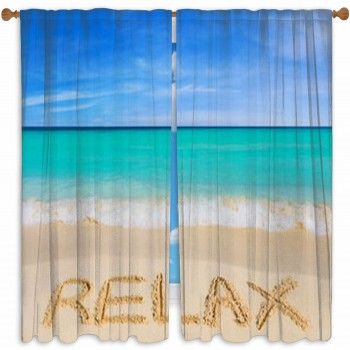 Beach Window Curtains