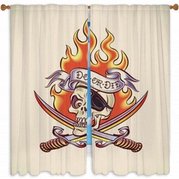 Pirate Window Curtains