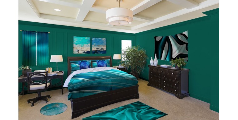 Teal Drapes Window Treatments Black Out Custom Sizes